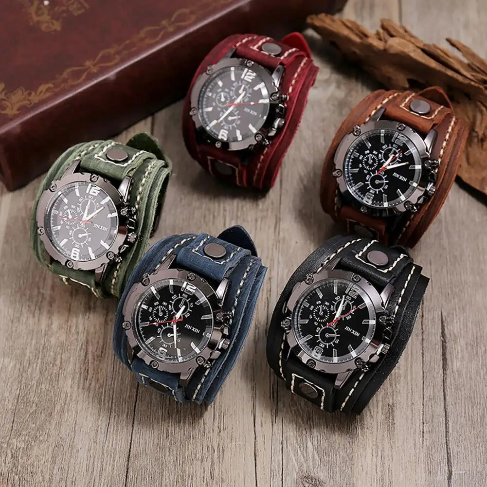 Gladiator – Vintage Roman Numeral Leather Watch
