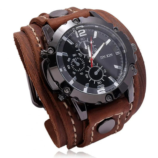 Gladiator – Vintage Roman Numeral Leather Watch